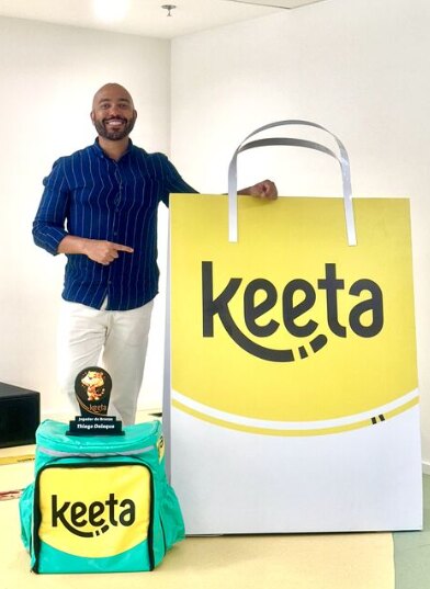 Entrega e reconhecimento em um ciclo de crescimento com a Keeta.